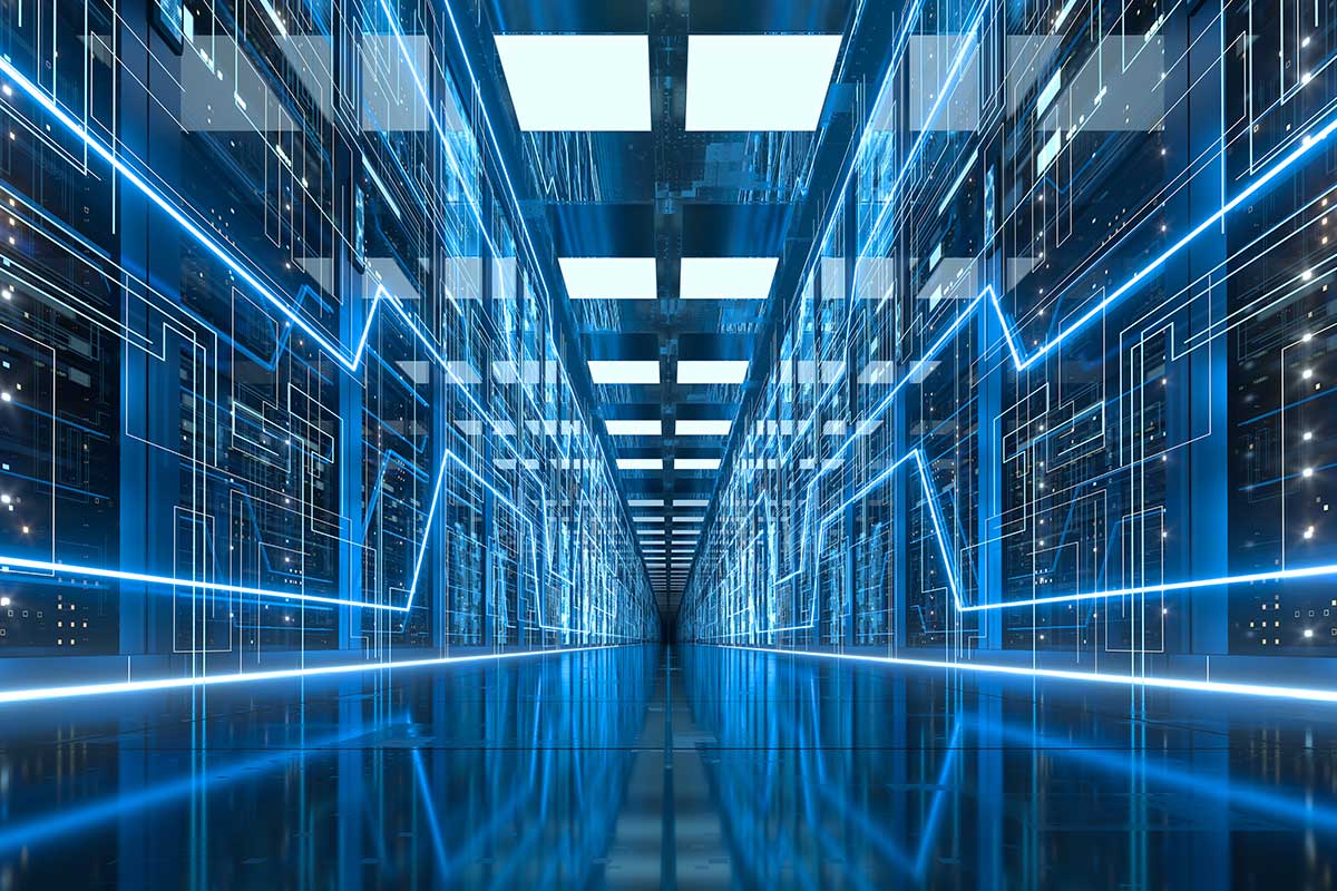 data center stock photo