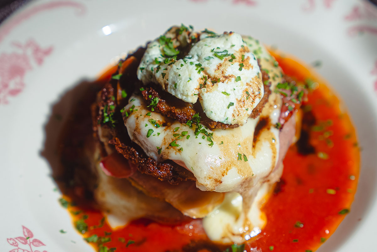 Eggplant Parmigiana at Carbonara