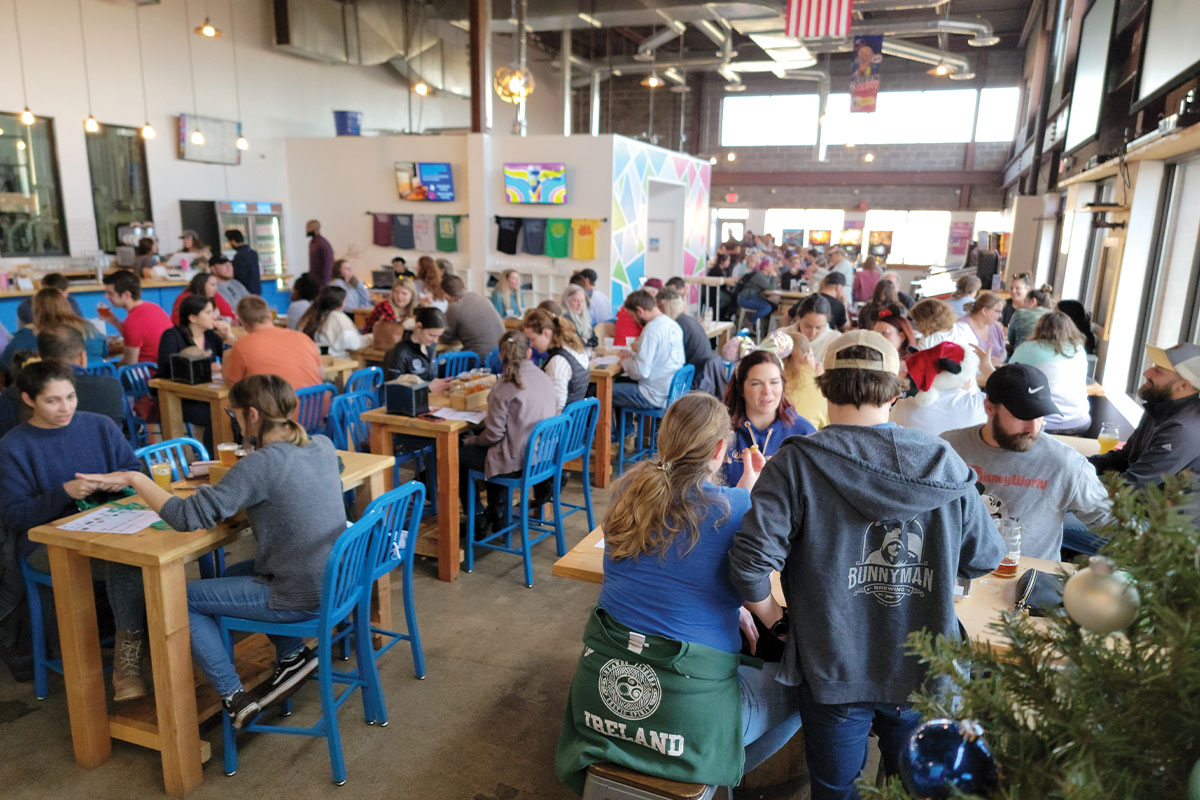 Crowd at Mustang Sally Brewing Company