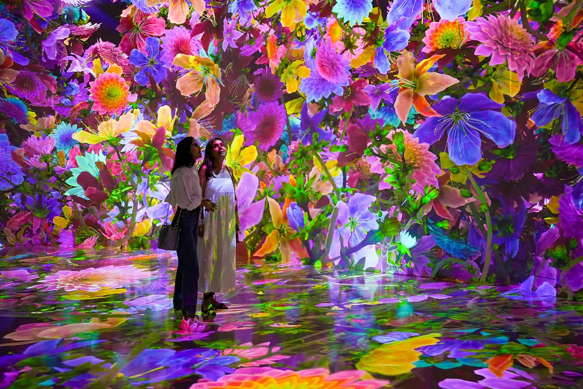 blooming wonders exhibit at Artechouse DC