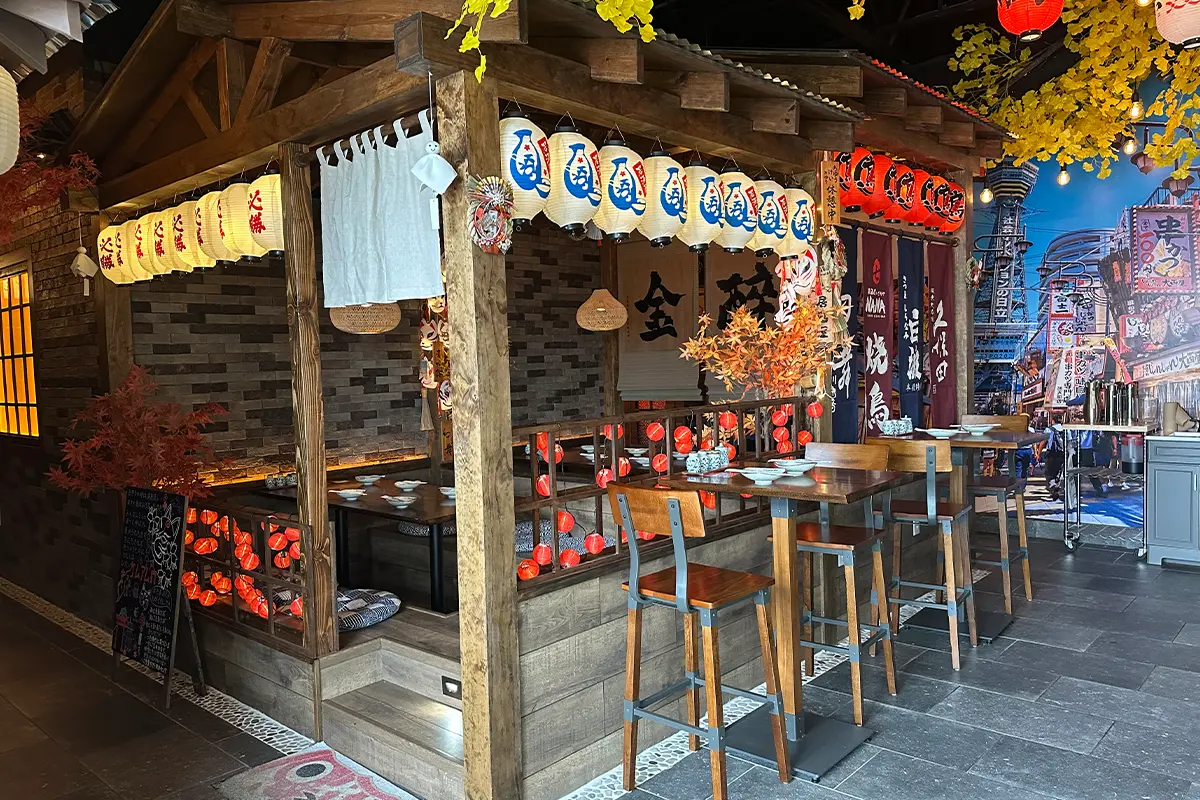 interior photo of the bar at Izakaya Nana