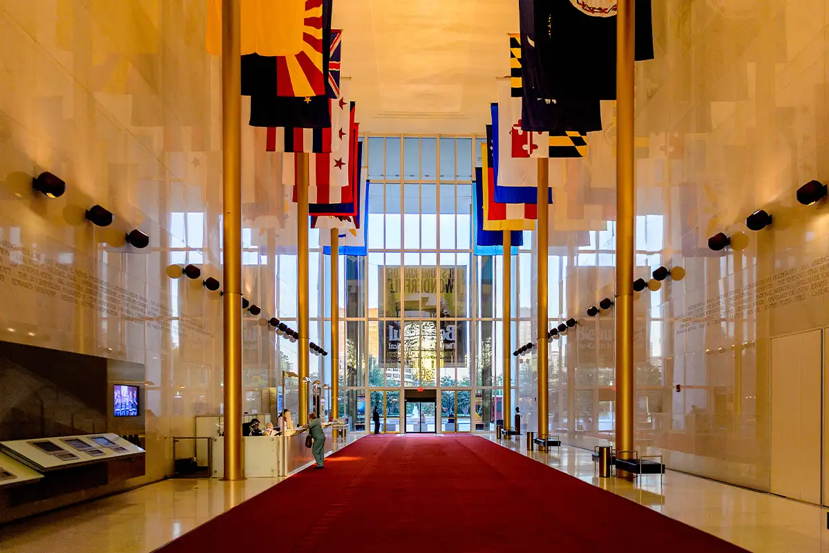 interior of the John F. Kennedy Center for the Performing Arts