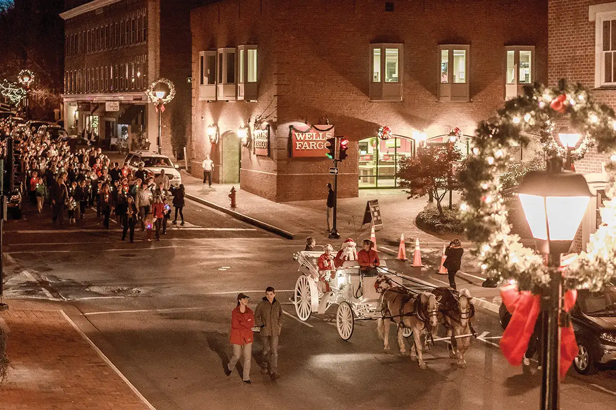 The candlelight processional in Lexington