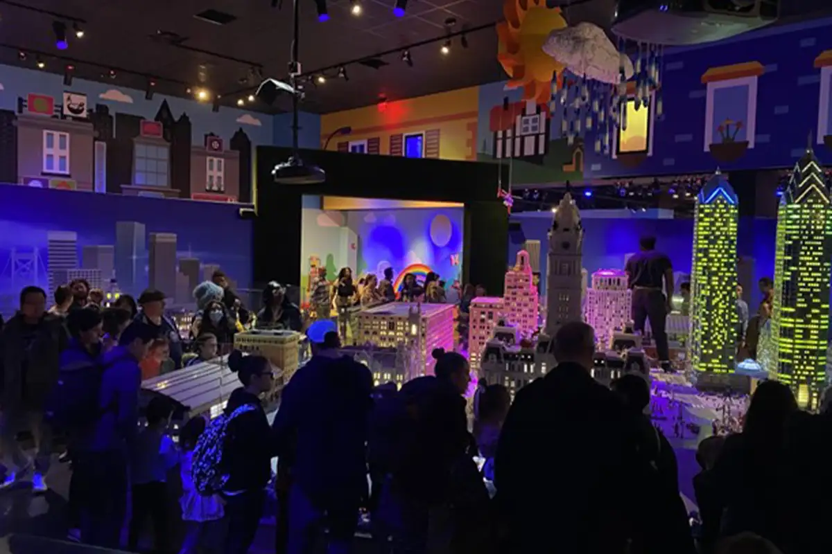 a family New Years Eve celebration at LEGO Build in Springfield