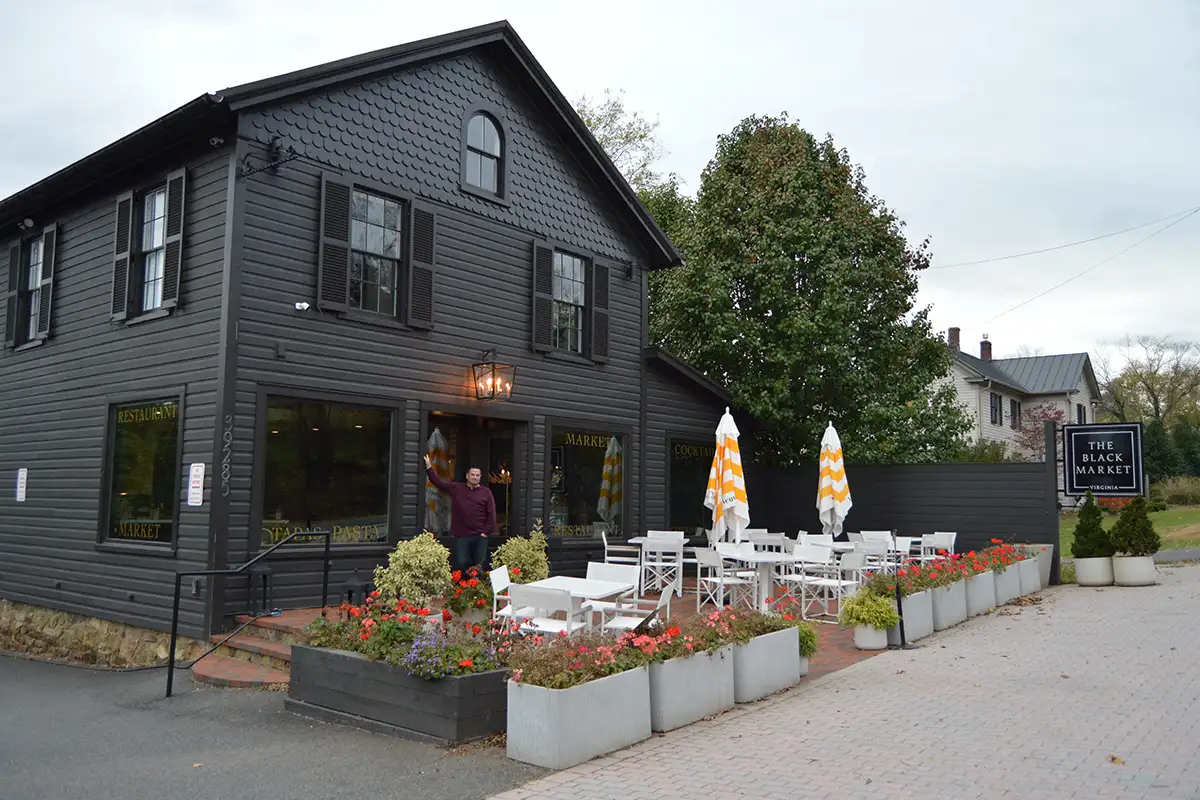 The Oak & Ember building exterior with new owner Christian Puccio