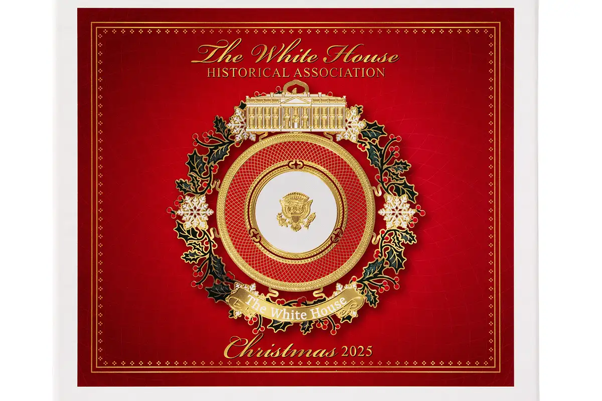 2025 White House Ornament in a red box