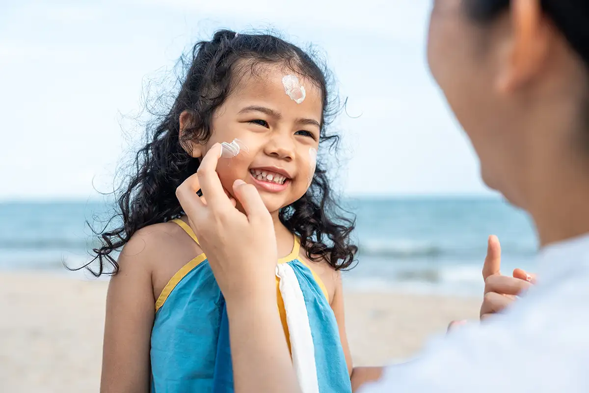 sunscreen in summer for heat safety