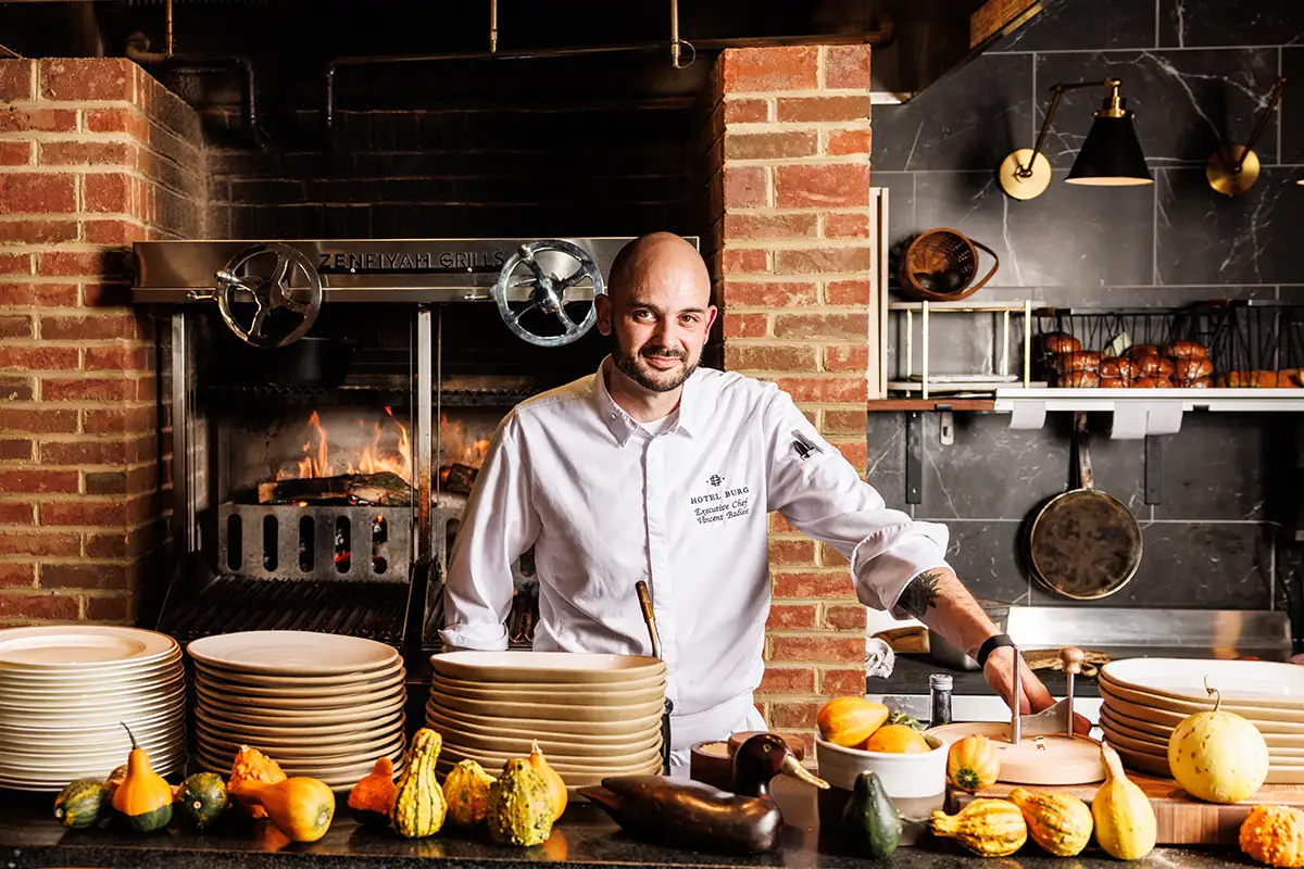 Vincent Badiee, the chef at the Huntōn