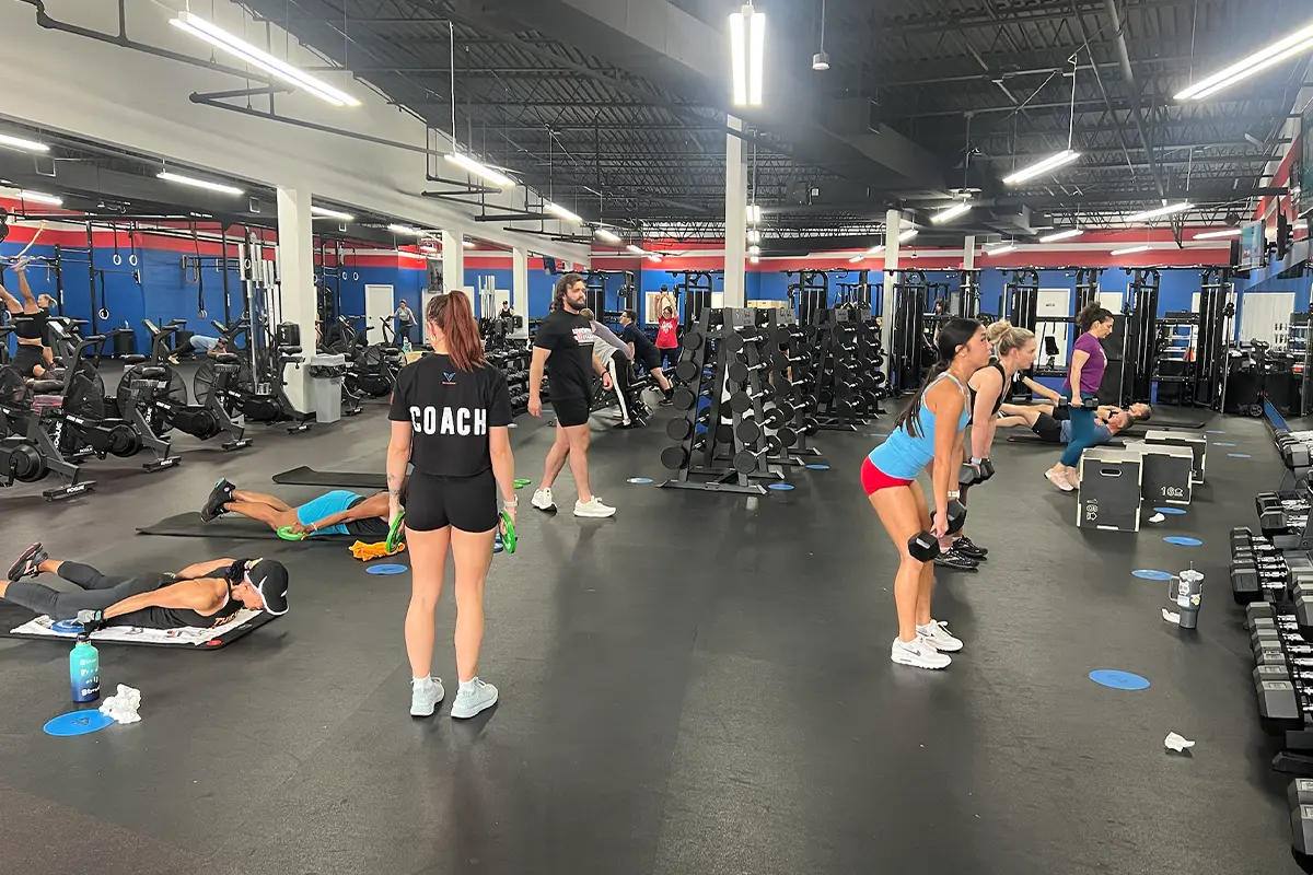 Several people exercising at a Vitality Fitness gym